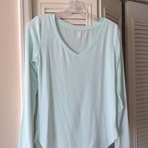 Mint Green Top with subtle sparkles